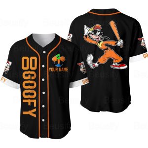 Personalized Goofy Dog Baseball Jersey Shirt, Goofy Dog Disney Baseball Shirt