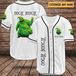 Personalized Nightmare Before Christmas Oogie Boogie Baseball Shirt