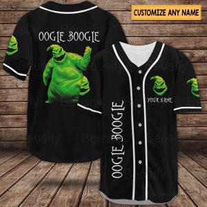 Personalized Nightmare Before Christmas Oogie Boogie Baseball Shirt