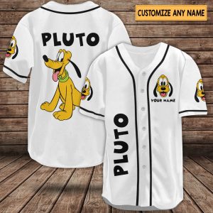Pluto Baseball Jersey, Pluto Shirt, Pluto 3D Jersey, Custom Name Shirts