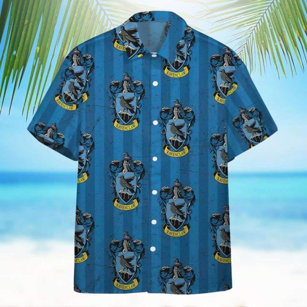 Ravenclaw House Pride Crests Harry Potter All Over Print 3D Hawaiian Shirt