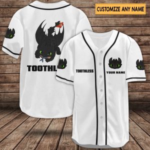 Toothless Baseball Jersey Shirts, Toothless Shirts, Disney Dragon Jersey Men