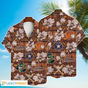 Astros Hawaiian Shirt Hibiscus Pattern Vintage For Men Women