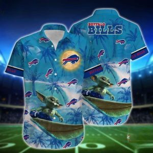 Baby Yoda Star Wars NFL Buffalo Bills Hawaiian Shirt, NFL Hawaiian Shirt