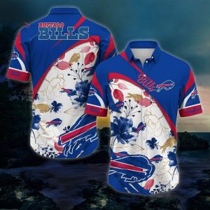 Buffalo Bills Hawaiian Shirt Beach Gift For Football Fans, NFL Hawaiian Shirt