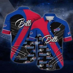 Buffalo Bills Hawaiian Shirt Beach Gift For Sports Enthusiast, NFL Hawaiian Shirt