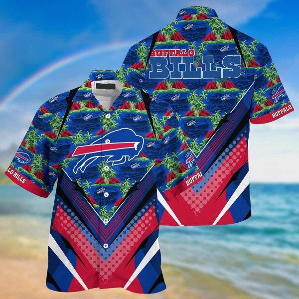 Buffalo Bills Hawaiian Shirt Summer Gift For Players, NFL Hawaiian Shirt