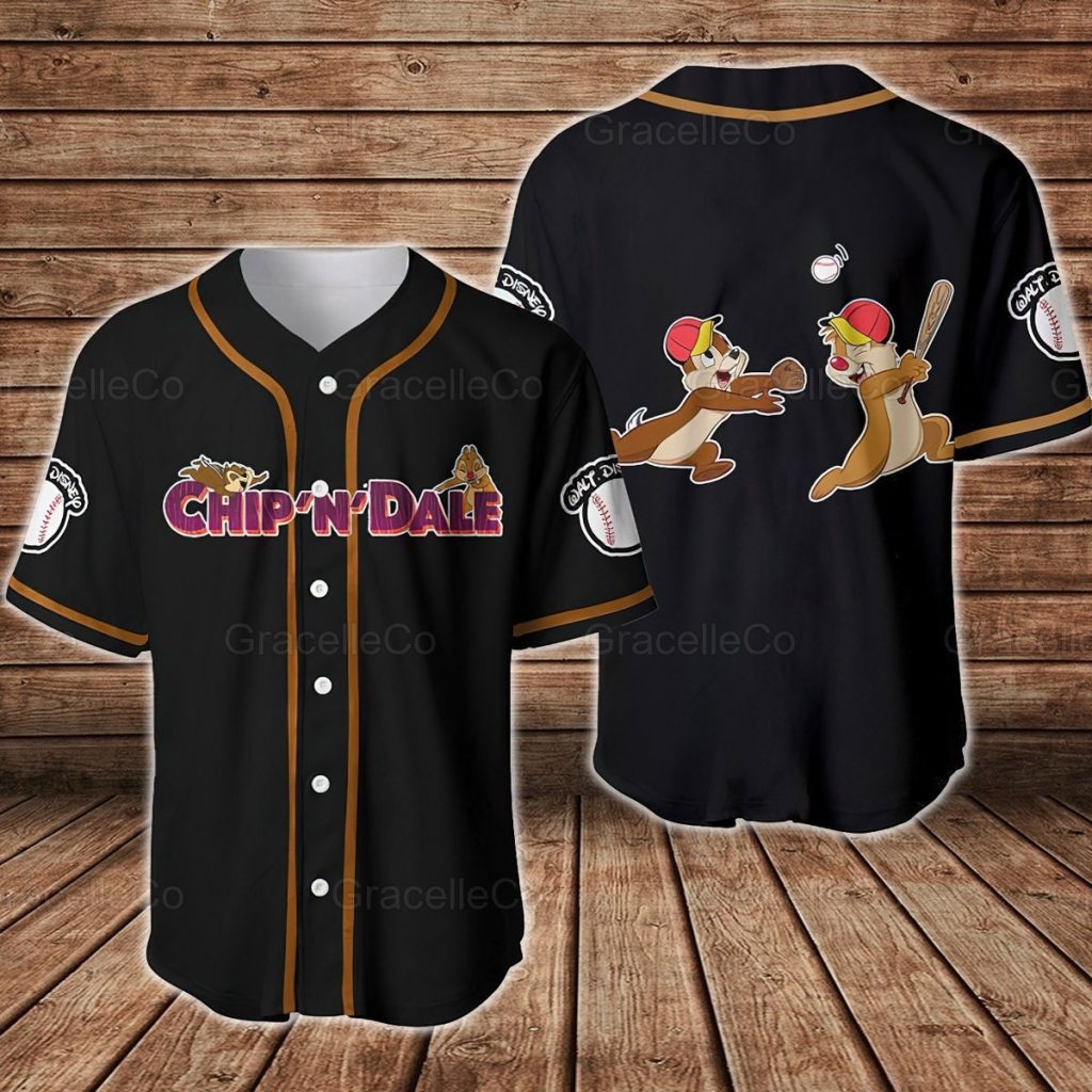 Chip And Dale Baseball Jersey Shirt Disney Chip N Dale Jersey Shirt Disney Baseball Jersey 1