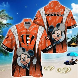 Mickey Mouse Cincinnati Bengals American Football Nfl Sports Shirt