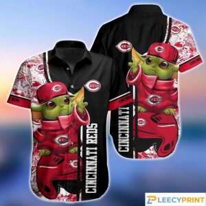 Cincinnati Reds Baby Yoda MLB Hawaiian Shirt, Cincinnati Reds Hawaiian Shirt