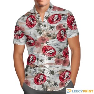Cincinnati Reds Coolest Aloha Beach Hawaiian Shirt, Cincinnati Reds Hawaiian Shirt