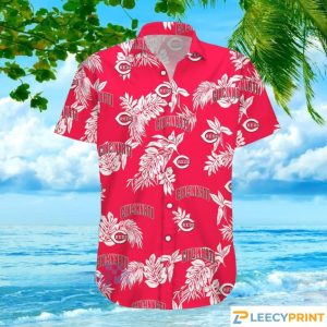 Cincinnati Reds Logo Tropical Hawaiian Shirt For Men – Cincinnati Reds Hawaiian Shirt