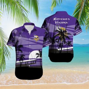 Coconut Tree NFL Team Minnesota Vikings Hawaiian Shirt