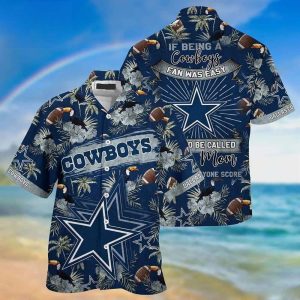 Cool NFL Dallas Cowboys Hawaiian Shirt Gift For Football Fans, NFL Hawaiian Shirt