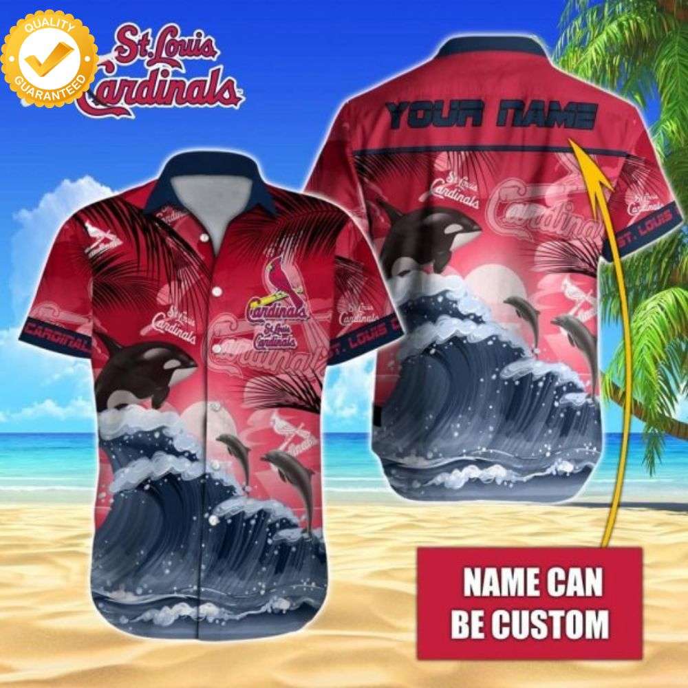 Custom Name MLB St Louis Cardinals Special Button Shirt, Cardinals Hawaiian Shirt