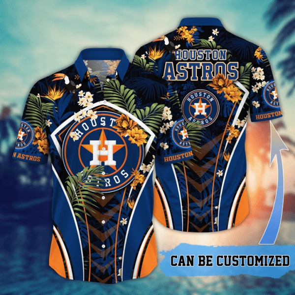 Customized Houston Astros MLB Flower Summer Tropical Hawaiian Shirt Houston Astros Hawaiian Shirt 1