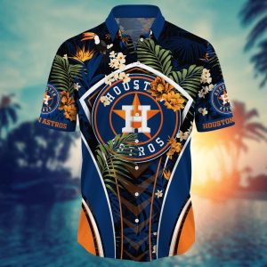 Customized Houston Astros MLB Flower Summer Tropical Hawaiian Shirt, Houston Astros Hawaiian Shirt