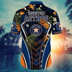 Houston Astros Summer Button Up Hawaiian Shirt & Short