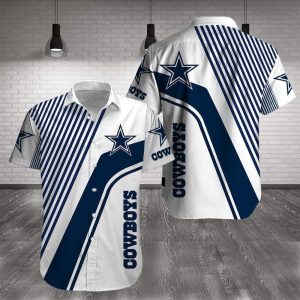 Dallas Cowboys Hawaiian Shirt Awesome Gift For Football Fans, NFL Hawaiian Shirt