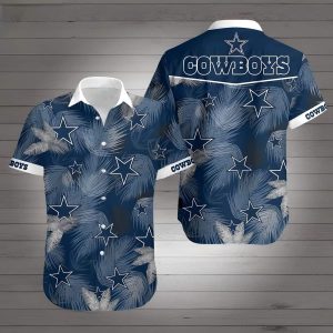 Dallas Cowboys Hawaiian Shirt Beach Gift For Football Players, NFL Hawaiian Shirt