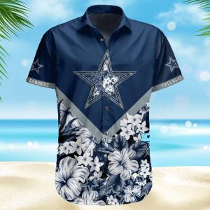 Dallas Cowboys Hawaiian Shirt Beach Gift For Him And Her, NFL Hawaiian Shirt
