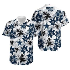 Dallas Cowboys Hawaiian Shirt Football Gift For Beach Trip, NFL Hawaiian Shirt