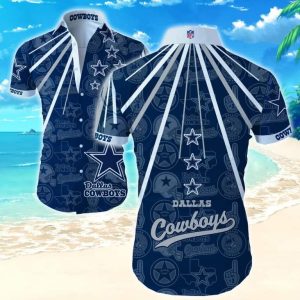 Dallas Cowboys Hawaiian Shirt Football Gift For Dad, NFL Hawaiian Shirt