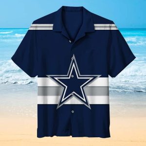Dallas Cowboys Hawaiian Shirt Football Gift For Sports Lovers, NFL Hawaiian Shirt