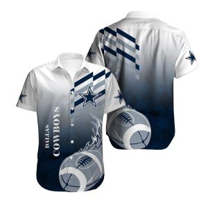 Dallas Cowboys Hawaiian Shirt Gift For Sports Enthusiast, NFL Hawaiian Shirt