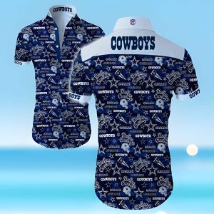 Dallas Cowboys Hawaiian Shirt Hawaii Vacation Gift, NFL Hawaiian Shirt