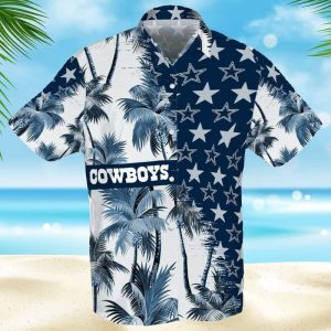 Dallas Cowboys Hawaiian Shirt Summer Beach Gift, NFL Hawaiian Shirt