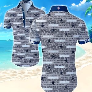 Dallas Cowboys Hawaiian Shirt Summer Holiday Gift, NFL Hawaiian Shirt