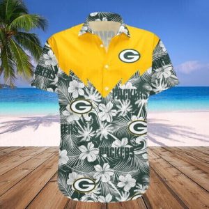Football Short Sleeve NFL Team Packers Hawaiian Shirts