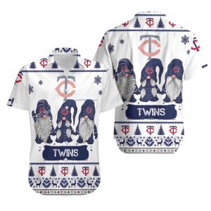 Gnomes Minnesota Twins 3D Hawaiian Shirt, Twins Hawaiian Shirt