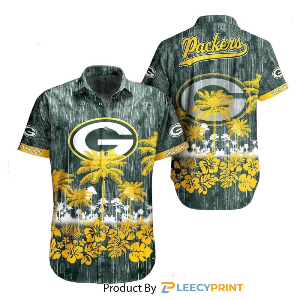 Green Bay Packers Hawaiian Shirt Hawaii Graphic Tropical Pattern Style Summer