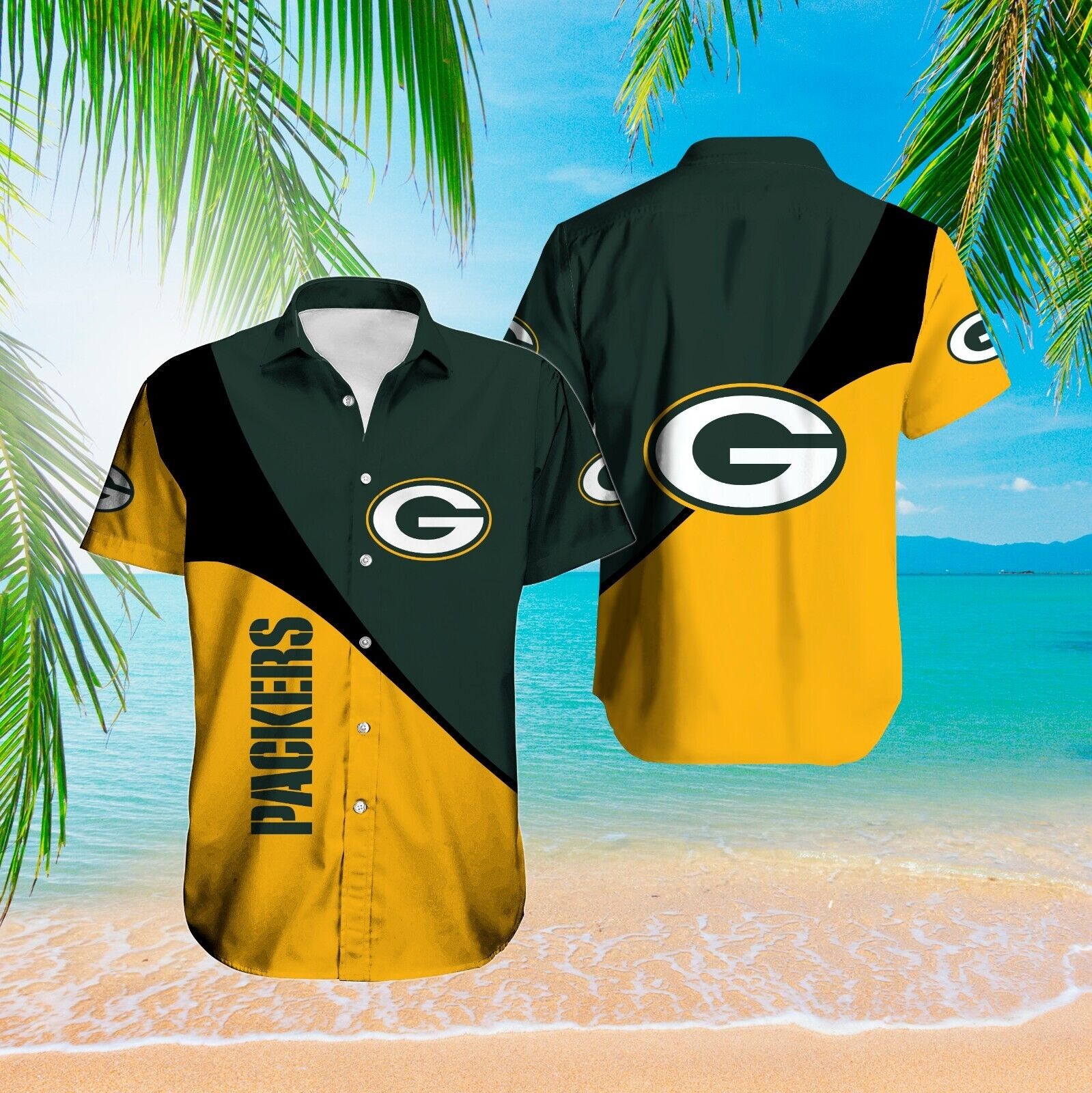 Green Bay Packers Hawaiian Shirt Summer Beach Shirts