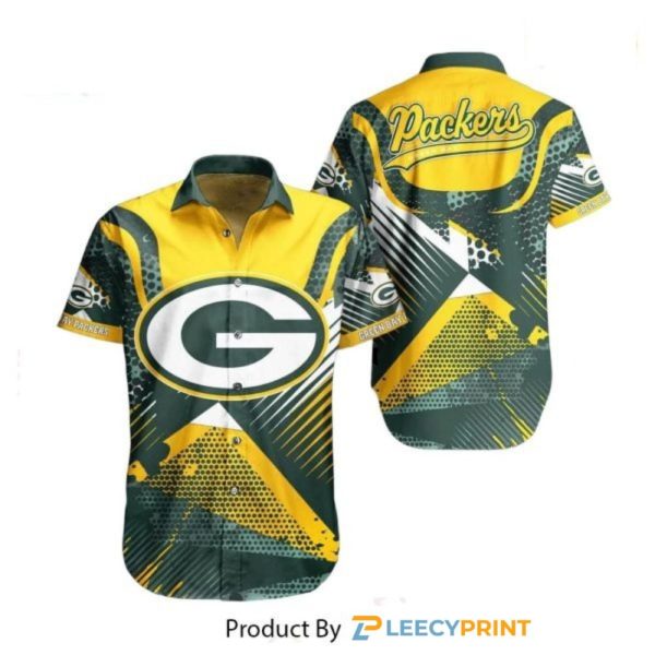 Green Bay Packers Hawaiian Shirt Summer Button Down Shirts Perfect For Big Fans
