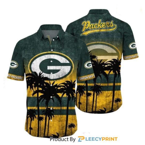 Green Bay Packers Hawaiian Shirt Tropical Pattern Graphic New Collection Summer Gift For Fan NFL