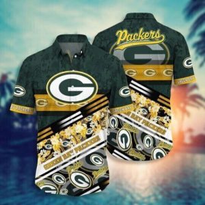 Green Bay Packers Hawaiian Shirts Football Short Sleeve