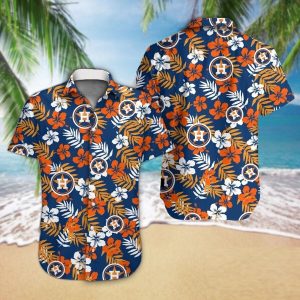 Houston Astros Baseball Floral Aloha Hawaiian Shirt Summer Vacation, Hawaiian Shirts Houston, Houston Astros Hawaiian Shirt, Astros Hawaiian Shirt