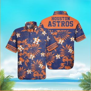Houston Astros Baseball Orange Black Hawaiian Shirt, Houston Astros Hawaiian Shirt