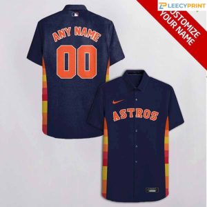 Houston Astros Custom Name Summer Hot Hawaiian Shirt, Houston Astros Hawaiian Shirt