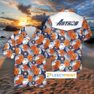 Houston Astros Hibiscus Hawaiian Shirt Summer Gift For Men And Women, Houston Astros Hawaiian Shirt