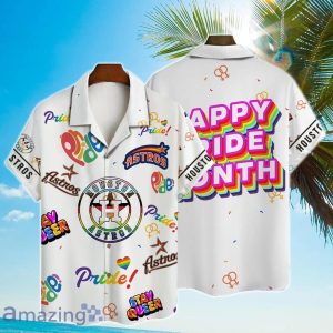 Houston Astros MLB Happy Pride Month Hawaiian Shirt Hawaiian Shirts Houston Houston Astros Hawaiian Shirt Astros Hawaiian Shirt 1