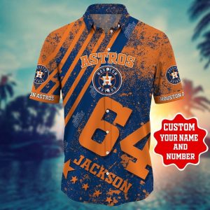 Houston Astros MLB Personalized Hawaiian Shirt, Houston Astros Hawaiian Shirt