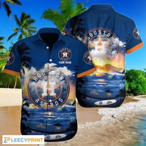 Houston Astros MLB Team Custom Hawaii Shirt Gift For Fans, Houston Astros Hawaiian Shirt