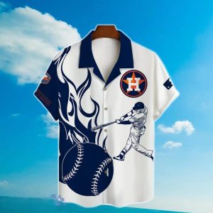 Houston Astros Major League Baseball 3D Print Hawaiian Shirt For Men Women Houston Astros Beach Hawaiian Shirt Astros Hawaiian Shirt Houston Astros Hawaiian Shirt 2