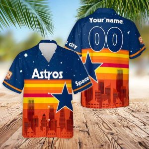 Houston Astros Space City Custom Hawaiian Shirt, Astros Hawaiian Shirt