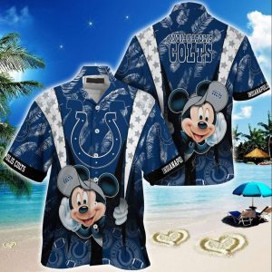 Indianapolis Colts Mickey Mouse Hawaiian Shirt, NFL Hawaiian Shirt