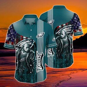 Jason Voorhees NFL Philadelphia Eagles Hawaiian Shirt, NFL Hawaiian Shirt